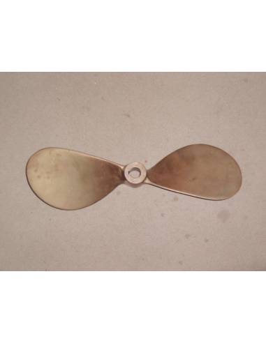 Hélice 18x15 gauche 2 pales axe 30mm bronze