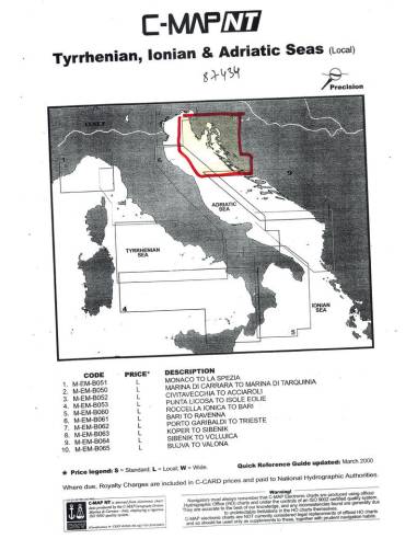Brief c-map c-card nt+ koper nach sibenik