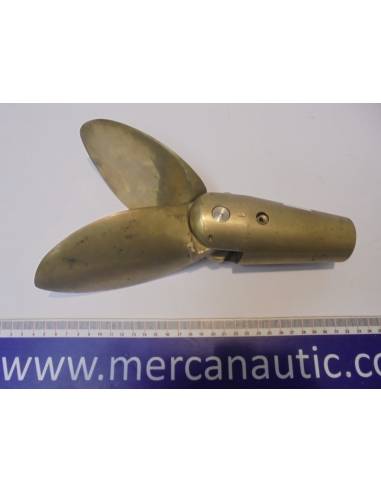 Helice plegable eje 15mm palas 320mm bronce