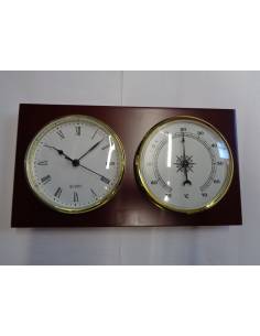 Orologio , termometro su telaio legno outlet