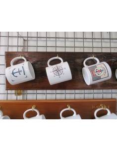 Tazze in ceramica con motivi nautici outlet