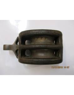 Puliera doppia in legno/bronzo 70 mm sud vulcanizzata 2