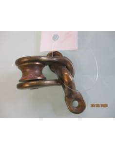 Polia fissa c/ base bronzo cavo 6mm.