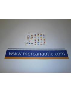 Codice bandiere adesivo 15,5x13cm