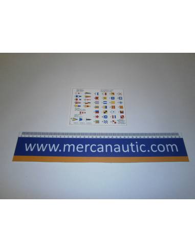 Code flags adhesive 15,5x13cm