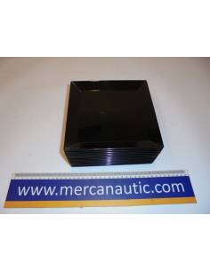 Schwarze Quadratplatte 19x19cm Melamine