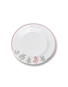 Assiette creuse corail 6 pcs