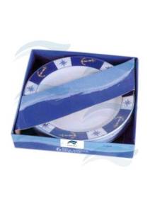 Assiette plate en mélamine 6 pcs