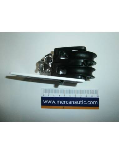 Polea lewmar doppel synchro t/50 max 10 mm schwarz