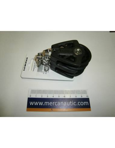 Polea lewmar doppel synchro t/50 max 10 mm schwarz