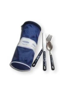 Cutlery set 'exclusive' stainless steel/abs 24pcs