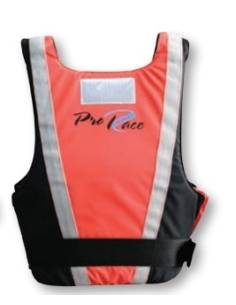 Chaleco pro race  iso 12402-5 50n  40-70 kgs naranja