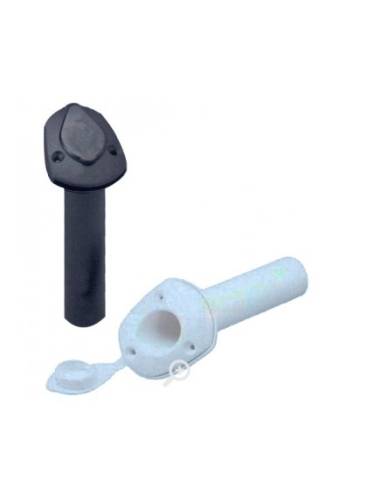 Cañero empotrar plastico 43x225 negro