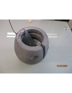 Anodische Achse 55 mm zineti