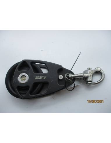 Polea simple giratoria antal cabo 22-25 mm
