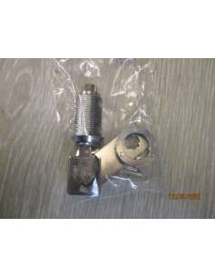 Lock 2 keys chromed brass 26mm 2
