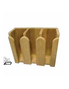 Porte bol en teck 320x255mm 2