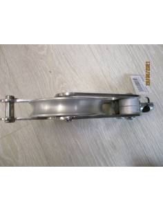 Polea simple giratoria  c/ arraigo inox OH cabo 12-14 mm.