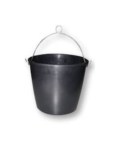 Marine bucket, 7.5l, rubber, black