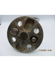 Polea inox LEWMAR 155HL + base redonda para cabo 24/30mm