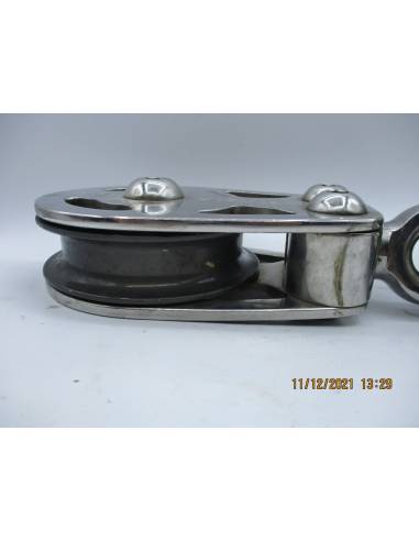 Polea inox LEWMAR 155HL + base redonda para...