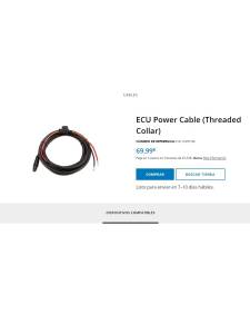 ECU power cable (threaded collar)