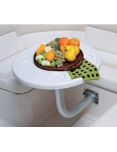 Round table w/ support for removable bulkhead outlet 2