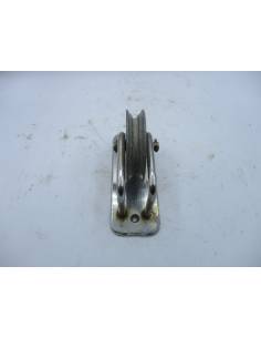 Plaque inox simple retour 15x6cm