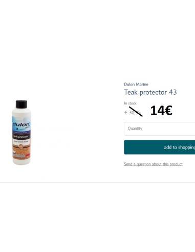 Teak protector DULON MARINE 0,5lts 3 step teak...