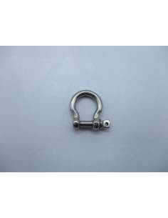 Manille étrave 4 mm en acier inoxydable AISI-316