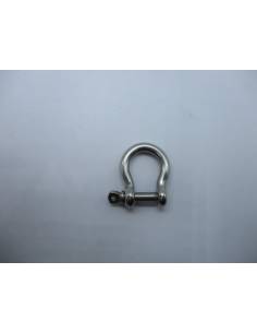 Manille étrave en acier inoxydable AISI-316 5 mm