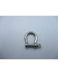 Manille étrave 6mm en acier inoxydable AISI-316