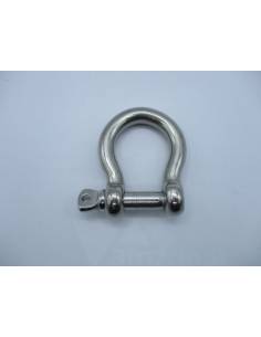 Manille étrave 12mm en acier inoxydable AISI-316