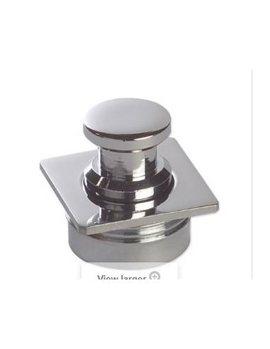 Pulsador cromo d25 cerradura blanca completo...