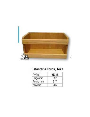 Teak bookcase 397x217x205mm