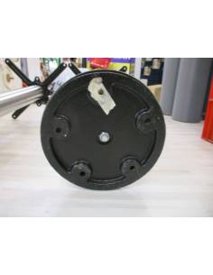 Fixed stainless steel table foot set with base L 73cm