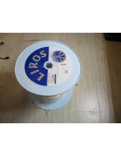 Corda in poliestere 20mm bianca 3 trefoli rt 7000kg