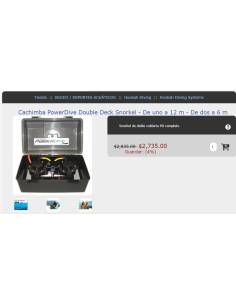 POWERDIVE Deck Snorkel Da uno a 12 m - Da due a 6 m 2