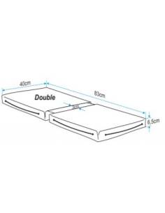 Red double floating cover cushion 2