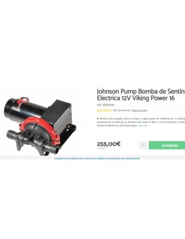 Bombardamento JOHNSON PUMP Viking power 153