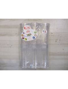 Vaso tubo TUMBLER incoloros 6und