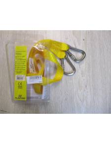 Linea seguridad simple 2mts 2 mosquetones PLASTIMO