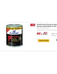 Antifouling Plastimo Performance semi-polissant 0,75L bleu 2
