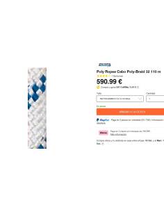 Kabel XM ROPES 14 mm Polyester 2