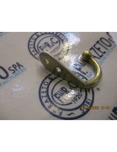 Single hook 16x32mm brass