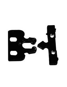 Serrure de porte à pression noire