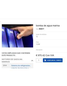 Seewasserpumpe VOLVO 855517