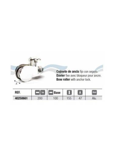 Ankerlager 45 mm Aluminium mit Bremse