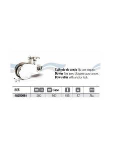 Cojinete ancla fijo 45mm aluminio con freno