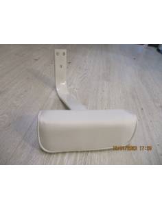 Coppia di braccioli rivestiti di bianco